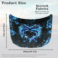 thumbnail image 7 of Uorisanigo Hood Cover Blue Heart Dolphin Flower Elastic Snow Car Cover for Car Easy Installation Universal Hood Covers Car Hood Cover Decoration and Protection Soft Decoration, 7 of 7