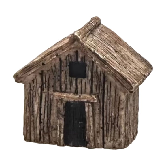 Resin Aquarium Decoration Mini Cottage House Ornament Fish Tank Landscape Decor Rural Village House Scenery