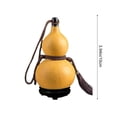 thumbnail image 2 of Handwoven Natural Gourd Water Bottle with Beeswax Seal, Wooden Beverage Container for Daily Drinking and Home Decor, Yellow, 2 of 6