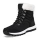 thumbnail image 2 of Booties Tobillo Botas Nieve Con Encaje Forrado Pieles Forradas para Mujeres Al Aire Libre, 2 of 8