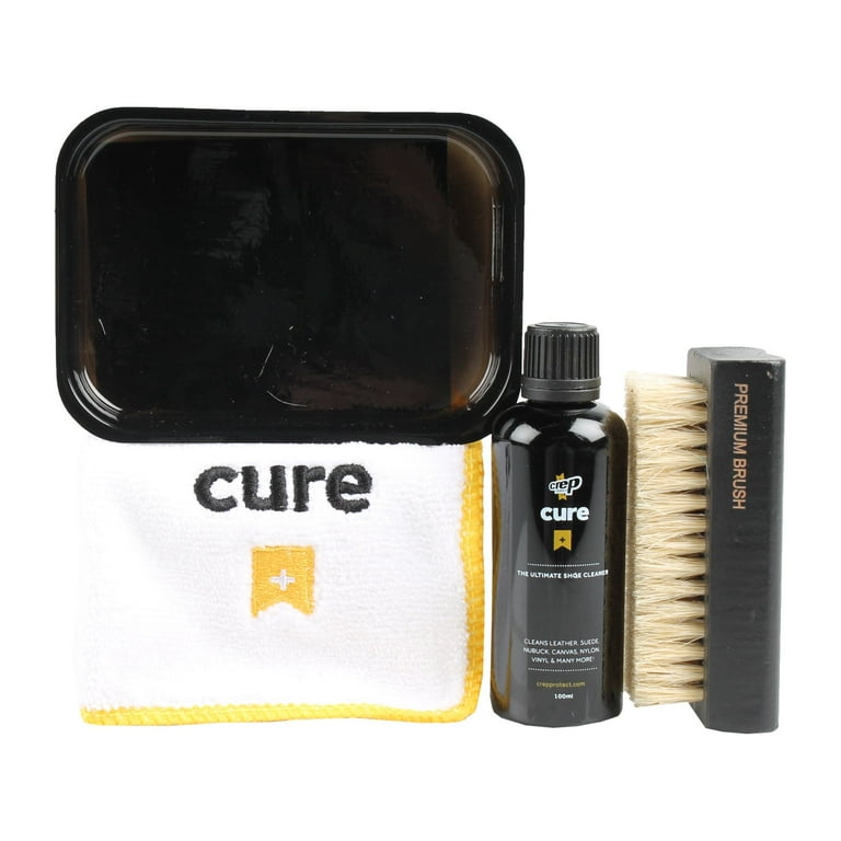  Crep Protect Shoe Cleaner Kit - Cure Premium Sneaker Cleaning  Travel Kit with 3.5oz Solution, Premium Brush, and Microfiber Cloth : CREP:  Clothing, Shoes & Jewelry
