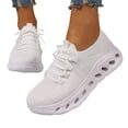 thumbnail image 4 of Women's Breathable Running Shoes Sports Women Soft Bottom Couples With The Same White Shoes, 4 of 9