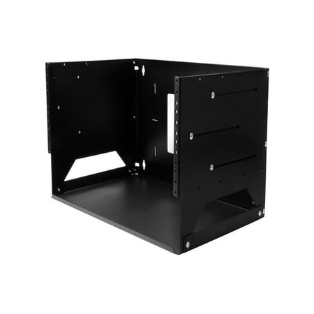 UPC: 0065030866446 | StarTech.com 4U Wall-Mount Server Rack with Built-in Shelf – Solid Steel – Adjustable Depth 12in to 18in