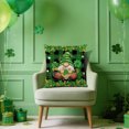 thumbnail image 4 of KOYPTL St.Patrick's Day Decorations Pillow Covers 18 x 18 Inch Green Shamrock Heart Lucky Charm Buffalo Plaid Pillow Cases for Home Sofa Couch Cushion Decor(1PC), 4 of 4