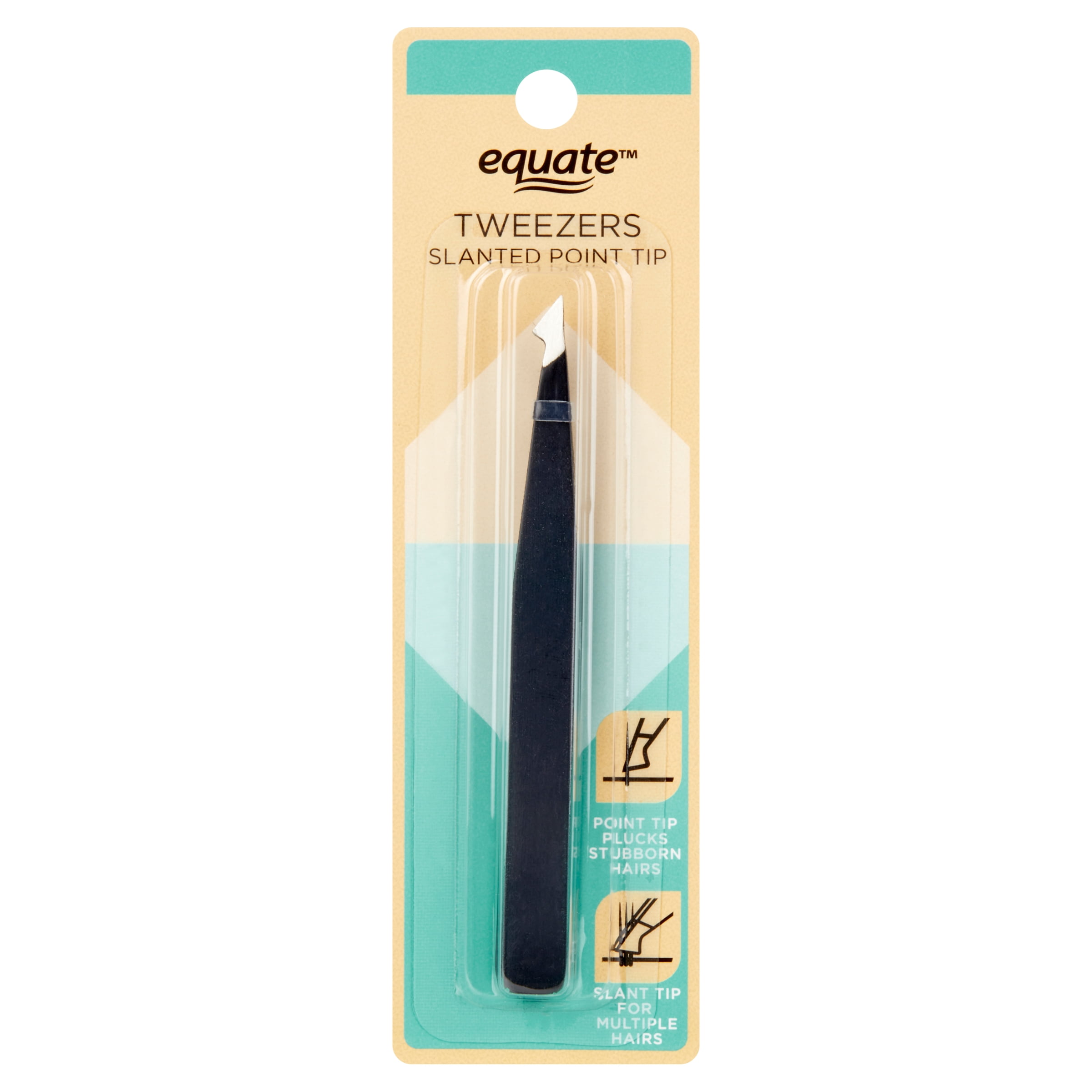 Equate Stainless Steel Slanted Point Tip Tweezer