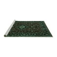 thumbnail image 2 of Ahgly Company Machine Washable Indoor Rectangle Persian Turquoise Blue Traditional Area Rugs, 2' x 3', 2 of 4