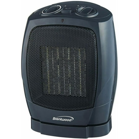 

Brentwood 1500 Watt Ceramic Oscillating Fan Heater