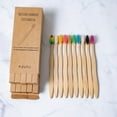 thumbnail image 1 of 10 Pack - Biodegradable Natural Charcoal Bamboo Toothbrushes | Biodegradable, Compostable, Eco Friendly, Natural, Organic, Vegan, 1 of 5