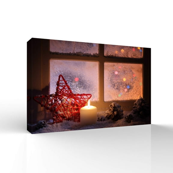 wall26 Canvas Wall Art Merry Christmas Pictures Home Wall Decorations for Bedroom Living Room Paintings Canvas Prints Framed - 24x36 inches