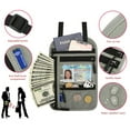 thumbnail image 4 of Cartera con cierre YUNYI BRAND Soporte para tarjeta de identificación con ventana transparente y 5 bolsillos, 4 of 8