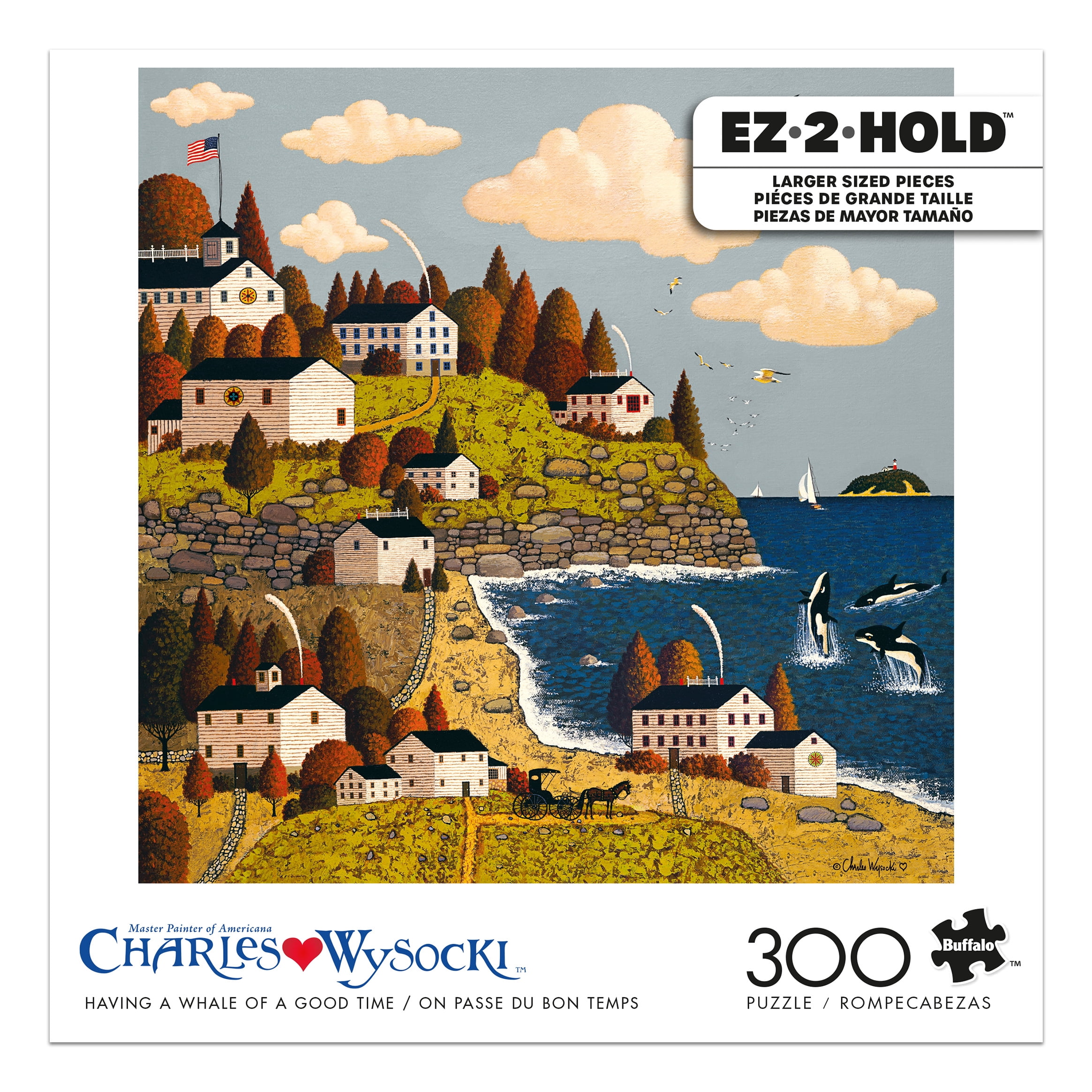 Buffalo Games Having a Whale of a Good Time 300-Piece Interlocking Jigsaw Puzzle for Adults Ages 14+