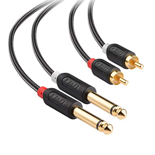 DTECH 3.5mm to 2 RCA Audio Cable 1 Female Dual Female 2RCA Stereo Aux Y Splitter 