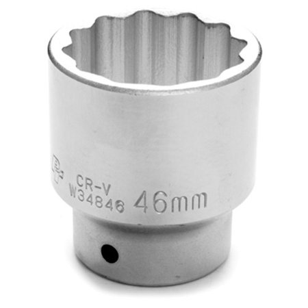 

Performance Tool W34846 Chrome Socket 3/4 Drive 46mm 12 Point Shallow
