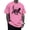 Dark Pink, variant on Cat Shirt Men Crew Neck Fashion Casual T Shirts Funny Summer Clothes Short Sleeve for Travel Commuting