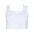 thumbnail image 1 of Ladies Short Tops Loose Pure Color U-Neck Wide Camisole Vest, 1 of 6