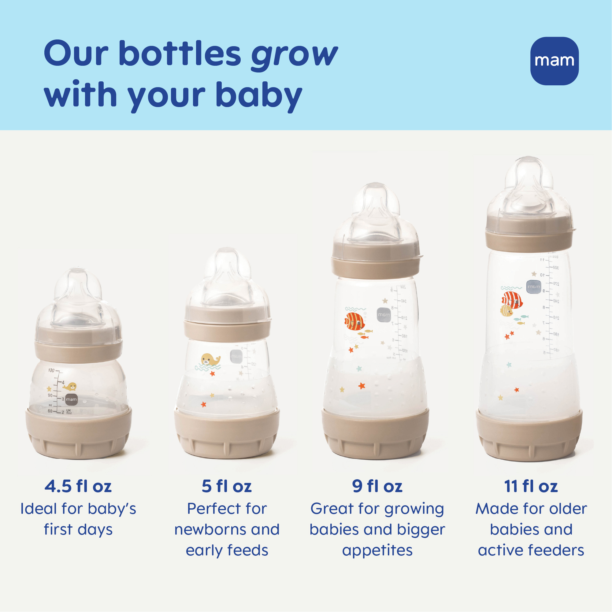 MAM Easy Start Anti-Colic Bottle 9oz, 2-Pack, Dune photo 8