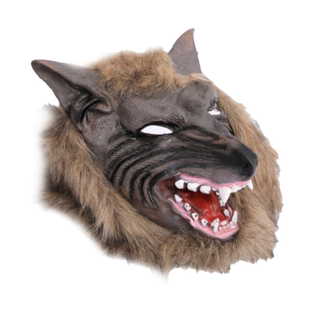 Injueey Casco con cubierta de cara para Halloween, adornos para la cabeza, disfraz interesante para adultos, adorno para la cabeza, Kits de decoración para fiestas Marrón