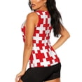 thumbnail image 3 of Balery Red Cross 1 Camiseta sin mangas estampada ligera para mujer, tops de entrenamiento sin mangas, camisetas de yoga transpirables de secado rápido.-Medium, 3 of 7