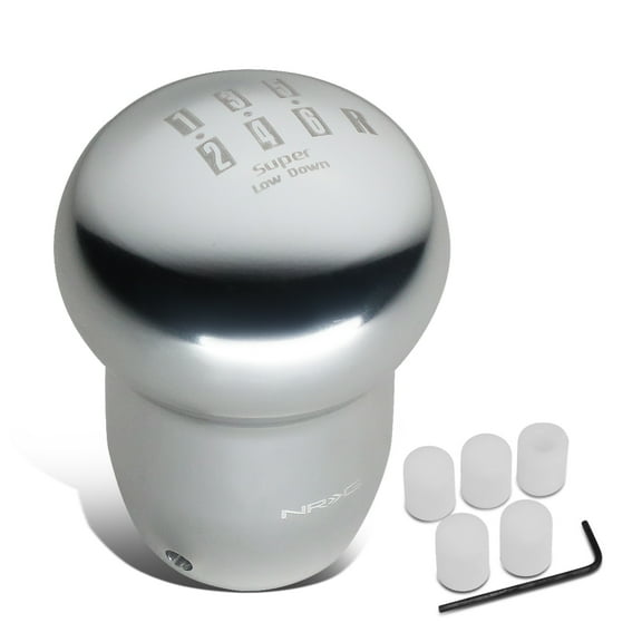 NRG Innovations NRG-SK-141SL NRG Innovations SK-141SL Universal Super Low Down 6-Speed Manual Shifter Shift Knob Kit w/ M8 M10 M12 Adapter