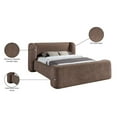 thumbnail image 2 of Meridina Furniture Modena Brown Chenille Fabric Upholstered King Bed, 2 of 10