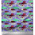 thumbnail image 1 of Soimoi Cotton Voile Fabric Fish Cartoon Decor Fabric Printed Yard 42 Inch Wide, 1 of 1