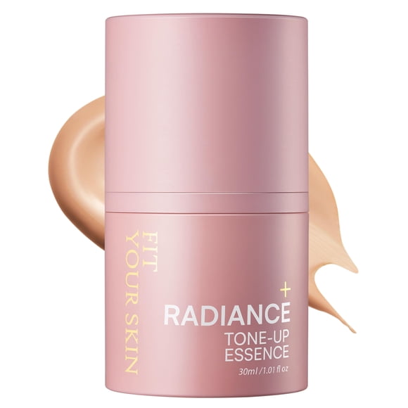 SE ADAPTA A TU PIEL Esencia tonificante radiante - Hidratante con color coreano - Tono de piel uniforme natural Ligera - Base de maquillaje rosa beige - Piel con brillo saludable 1.01 fl.oz.