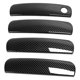 thumbnail image 4 of 4pcs Carbon Fibre Style Exterior Door Handle Trim Replacement for Dodge Charger 2011?2020, 4 of 5