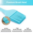 thumbnail image 2 of Unique Bargains Silicone Brush Grill Basting Brushes Oil Butter Marinades Heat Resistant 10.2" x 1.8" Blue 2pcs, 2 of 6