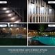 thumbnail image 2 of 4pcs Solar Fence Lights | Decorative Garden Light | Outdoor Wall Light Led, Wireless, | Perfect for Step Yard Patio, Stairs, 2 of 5