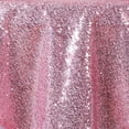 thumbnail image 2 of BalsaCircle 72" x 72" Pink Square Sequined Table Overlays Wedding Catering Linens Tablecloth, 2 of 3