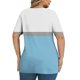 thumbnail image 4 of Xuyuer Women's Casual V-Neck Short Sleeve Loose Blouse, Retro Floral Print, 4 of 6