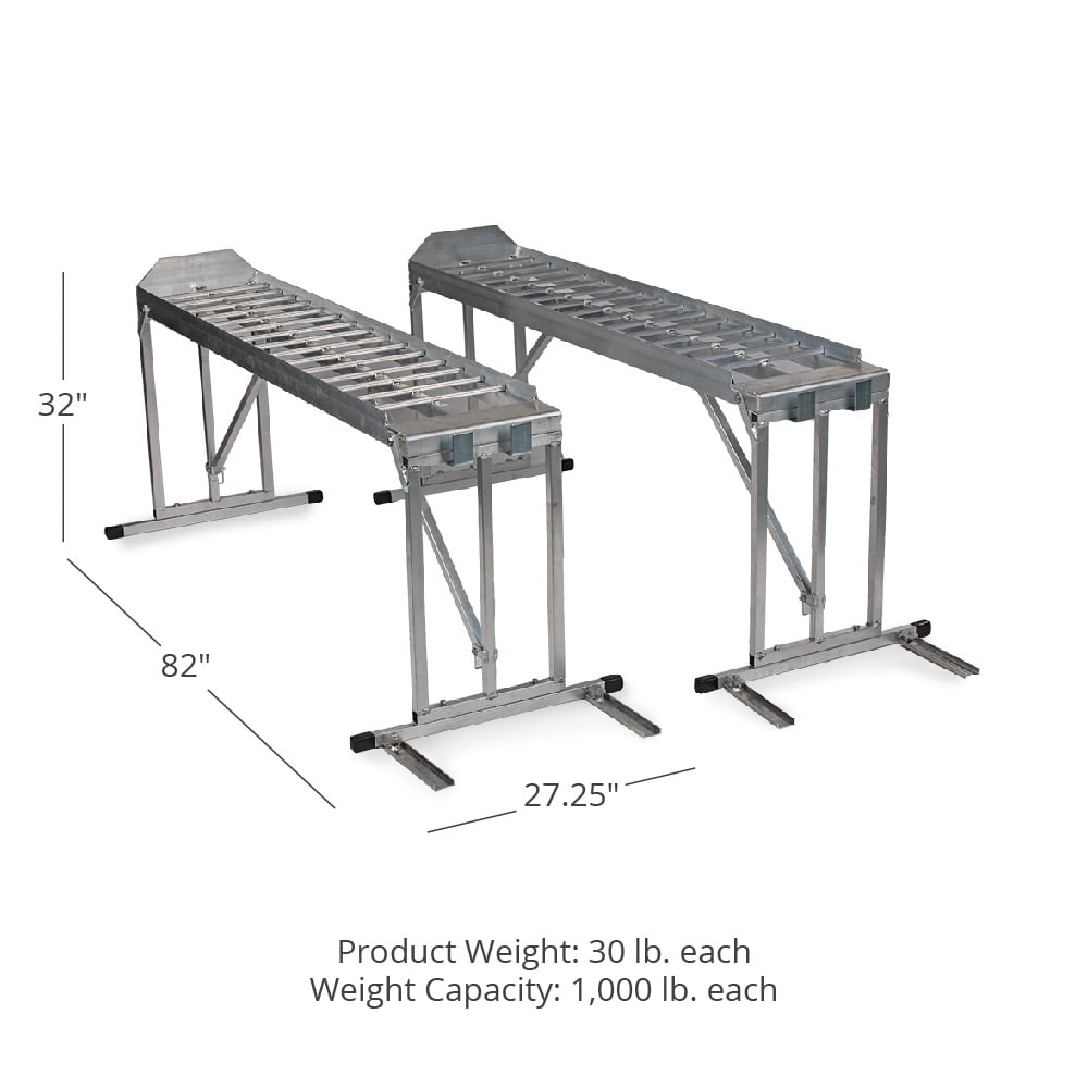 Buy Titan Ramps Aluminum Stand With 7.5 FT Long Aluminum Plate Top ...