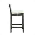 thumbnail image 4 of Modway Convene 27.5" Wicker / Rattan Patio Bar Stool in Espresso/White, 4 of 4