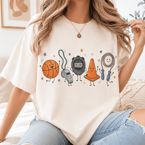 Back To School Shirt, Physical Education Teacher Tee, Coach Whistle Shirt, First Day Of School Gift, Gym Teacher Outfit