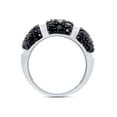 thumbnail image 5 of 2.39 CT Round Cut Black Spinel Dome Band Engagement Ring In 14K White Gold Plated 925 Sterling Silver (Color: Black, Clarity: VVS1-VVS2, 2.39 Cttw) -5, 5 of 7