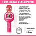 thumbnail image 2 of Microphone for Girls Toys 3-5-7 Years Old, Microphone Toys for Kids Ages 4-6, Birthday Gifts Toys for 3 4 5 6 7 8 Years Old Girls, 2 of 7