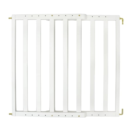 Toddleroo by North States LuxeCraft Wooden Baby Gate, White