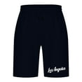 thumbnail image 4 of Mens Casual Shorts Lace-Up Elástico Cintura Bolsillo Ejercicio Fitness Hogar Pantalones de Media Longitud para Diario, 4 of 5
