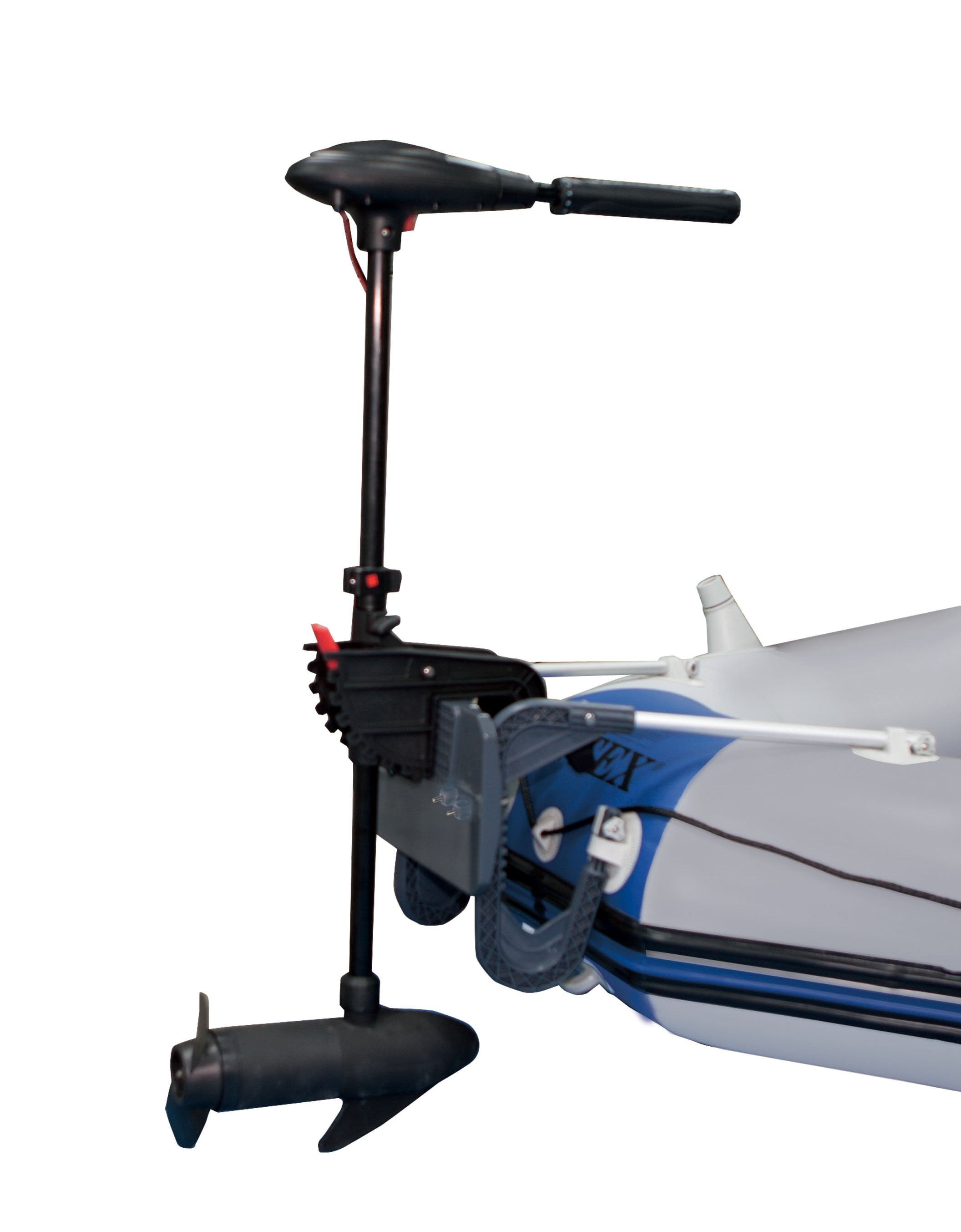 Intex Excursion 5 Inflatable Boat Set w/Transom Mount Trolling Motor