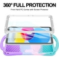 thumbnail image 3 of Kids-Friendly Silicone Case with Built-in Screen Protector for 11" iPad 11th Gen 2025 (A16) & 10.9" iPad 10th Gen 2022 (Purple-Blue), 3 of 7