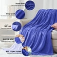 thumbnail image 6 of Astarin Throw Blanket, Queen Size Navy Blankets & Throws for Couch/Beds, Fuzzy and Cozy Blanket, 90x90 inches, 6 of 8