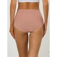 thumbnail image 2 of DARING DIVA Women's Ribbed High Leg Underpants Available In Plus Size 2XL Light Red, 2 of 6