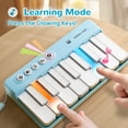 thumbnail image 4 of Minipiano de juguete iPlay iLearn Kids con luces arcoíris de color azul, 4 of 7