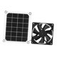 thumbnail image 1 of Solar 6V 10W Panel de Energía Solar Al Aire Libre Ventilador de Escape USB Carga para la Casa de Pollo en El Invernadero, 1 of 7