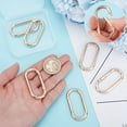6Pcs 24.5mm Metal Spring Key Ring Buckle Golden Spring O Rings Clip ...