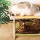 thumbnail image 4 of Cama elevada para gatos, hamaca de madera extraíble y transpirable de doble capa para gatos y cachorros, 4 of 12