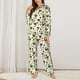 thumbnail image 2 of Balery Cute Bear Conjunto de Pijama con Estampado para Mujer, Conjunto de Dos Piezas con Manga Larga, Ropa de Dormir Suave con Bolsillos, Pijamas Cómodos-Medium, 2 of 7
