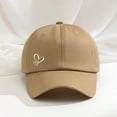 thumbnail image 2 of Hats for Women Double Layer Heart Design Baseball Cap Adjustable Sun Hat for Outdoor Activities and Daily Wear, 2 of 3