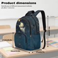 thumbnail image 2 of Xoenoiee Bichon Frise Astronaut Star Print 4 PCS Backpack Set for Girls Kids Large Capacity Student Schoolbags Bookbag Knapsack with Cooler Lunch Box Pencil Case Water Bottle Sleeve, 2 of 7