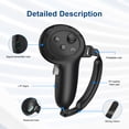 thumbnail image 3 of Adjustable Anti-Slip Grip Cover for Meta Quest 3 Controllers - Silicone Protective Case for Enhanced Durability, 3 of 5